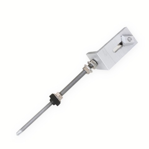 Surub fixare cap autofiletant 250 mm panouri fotovoltaice pe tabla + profil L + bolt