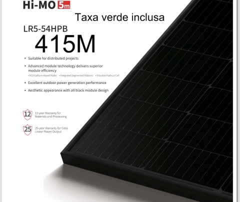 Panouri solare Longi LR5-54HPB-415M