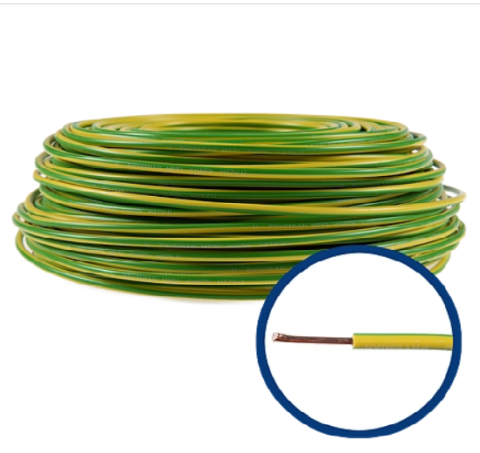 Cablu electric FY 6mm galben-verde rola 100m