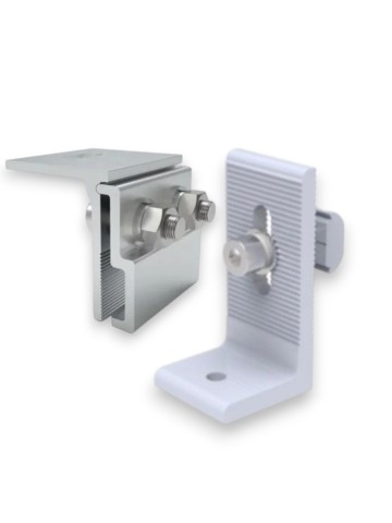 Clema fixare panou fotovoltaic pe tabla faltuita + Profil L+ Bolt(nut) LP