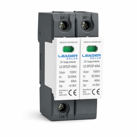 Descarcator DC 1000 V cu semnalizare fotovoltaice SPD2P-40KA-1000V