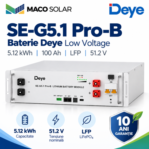 Acumulator (baterie) Deye SE-G5.1 Pro-B 5.12Kwh LV