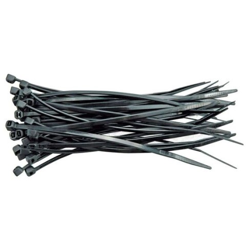 Coliere plastic negru 2.5X100 mm (Set 100 buc)