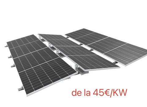 Kit sistem de montaj complet Est-Vest pentru 6 panouri solare