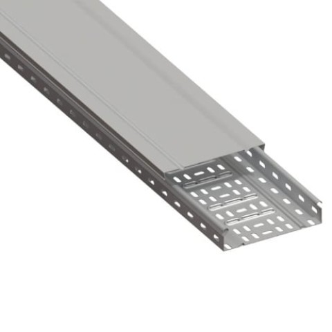 Jgheab (Canal cablu) metalic perforat cu capac 200X50X3000mm