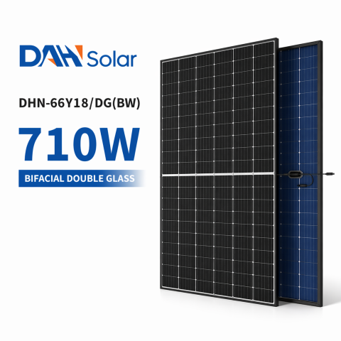 Panou Fotovoltaic DAH 710W Bifacial Double Glass TOPCon – DHN-66Y18/DG