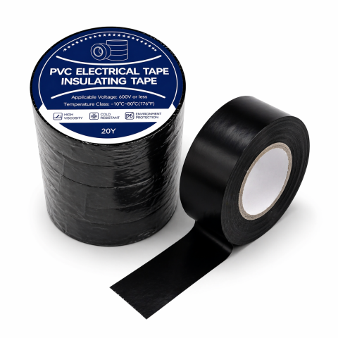 Bandă Izolatoare Electrică PVC 600V –19m , Neagră